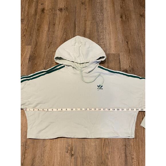 Adidas Women’s Mint Green Cropped Hoodie Size Small - Picture 8 of 11